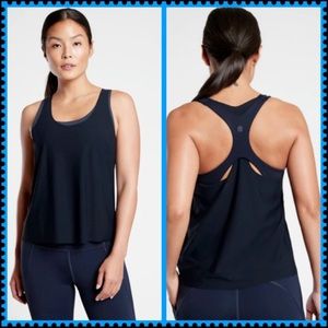 NWT ATHLETA 2-in-1 Ultimate Support Tank Top & Sports Bra Navy